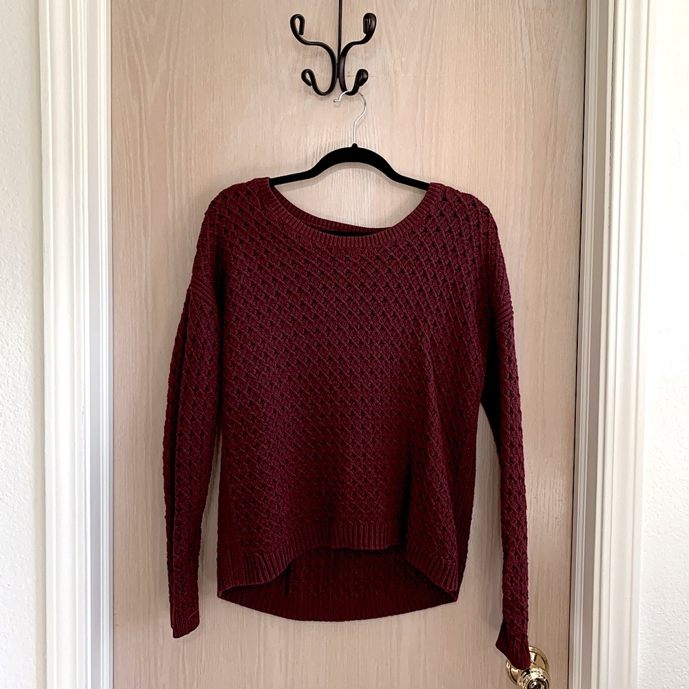 Maroon Knit Sweater